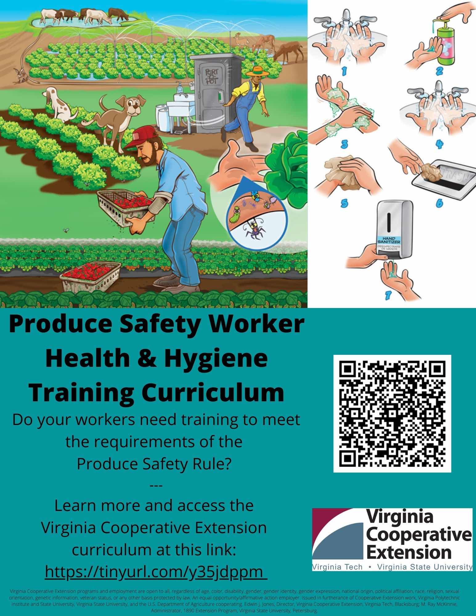 Produce Safety Worker Health, Hygiene and Training Virginia Farmers