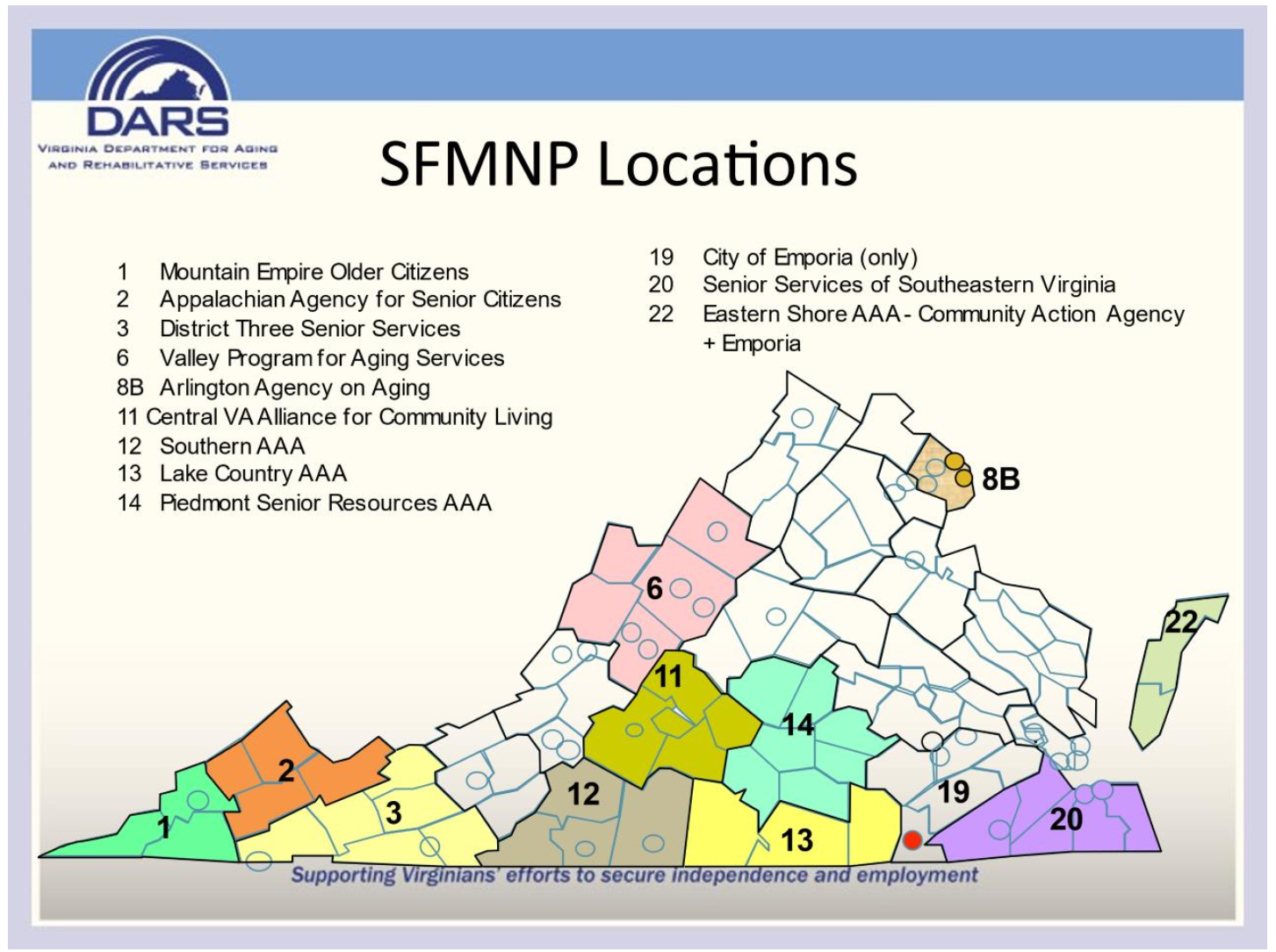 SFMNP Locations